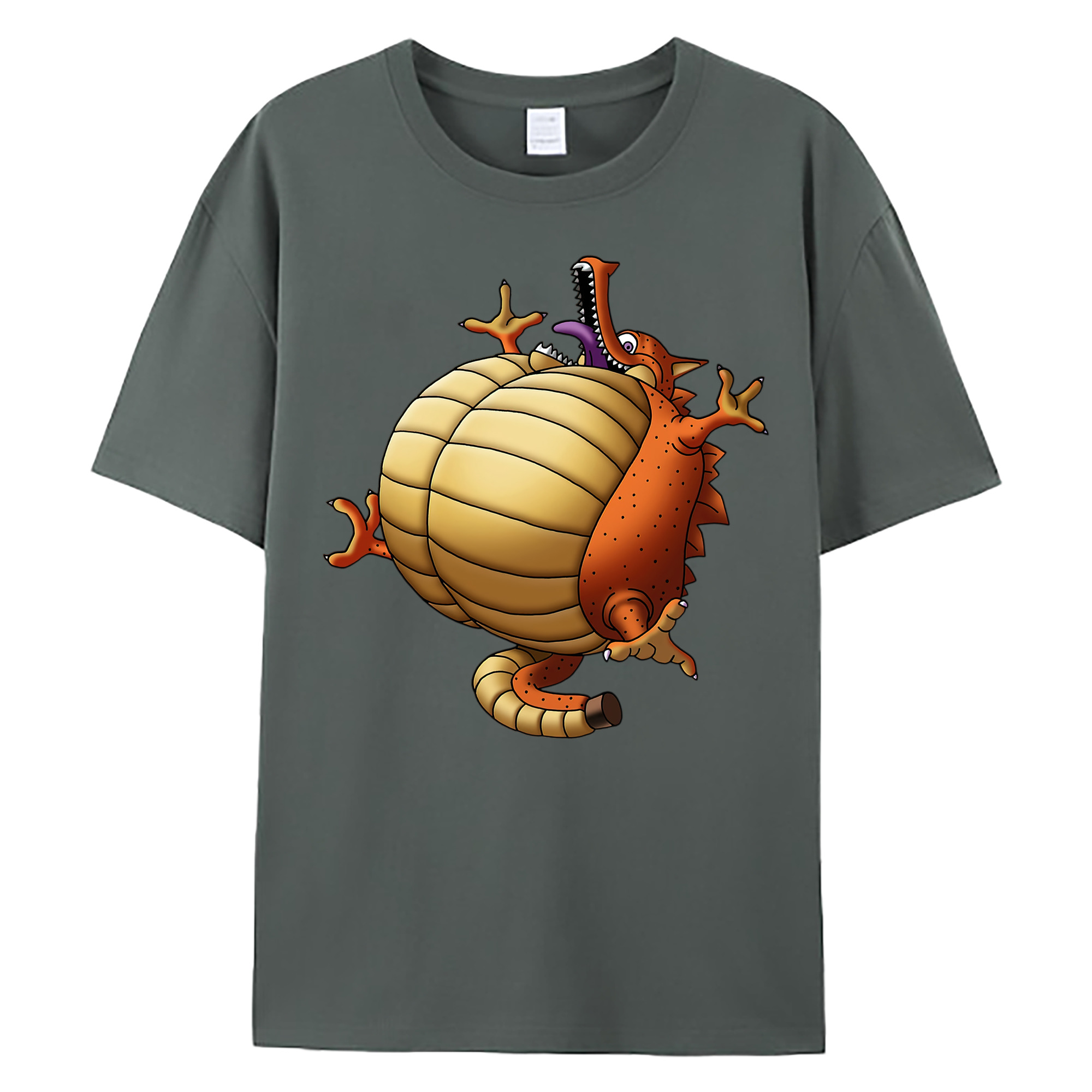 （画像用） ドラゴンクエスト Doragon Kuesuto Dragon Quest 綿100％ メンズ半袖Tシャツ｜肌触りやわらか＆通気性